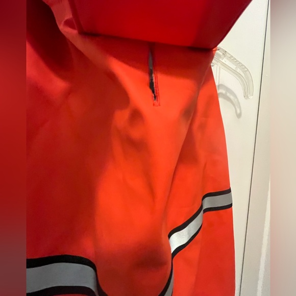 Berkshire Reflective Orange Fleece Lined Polartec Dog Rain Jacket Size M - Picture 7 of 12